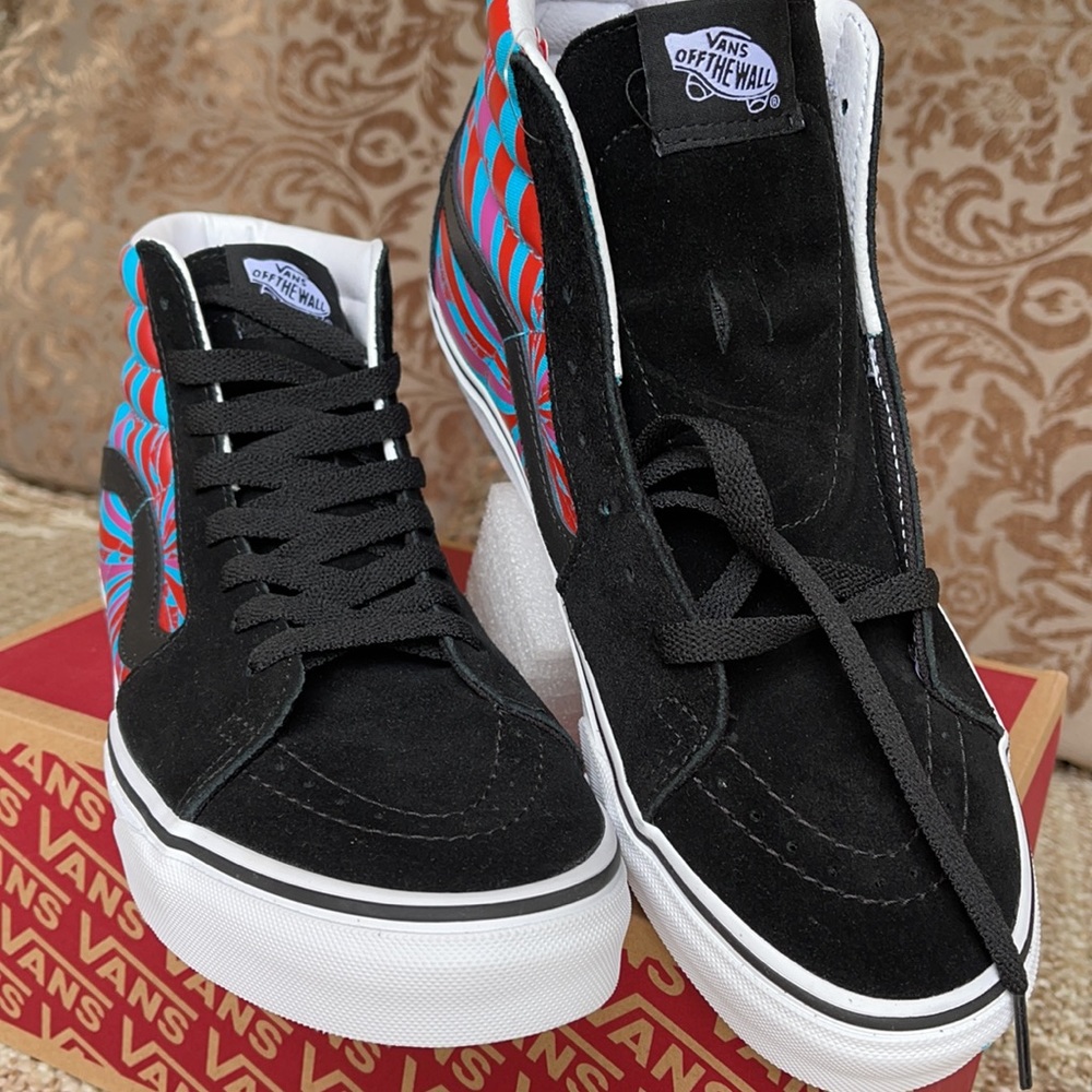 Vans Sk8-Hi Retro Mart Black/True White Men’s - Picture 8 of 16